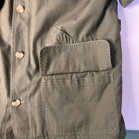 Susquehanna Trail Mens Large Chore Coat Green Workwear Utility - Picture 5 of 11